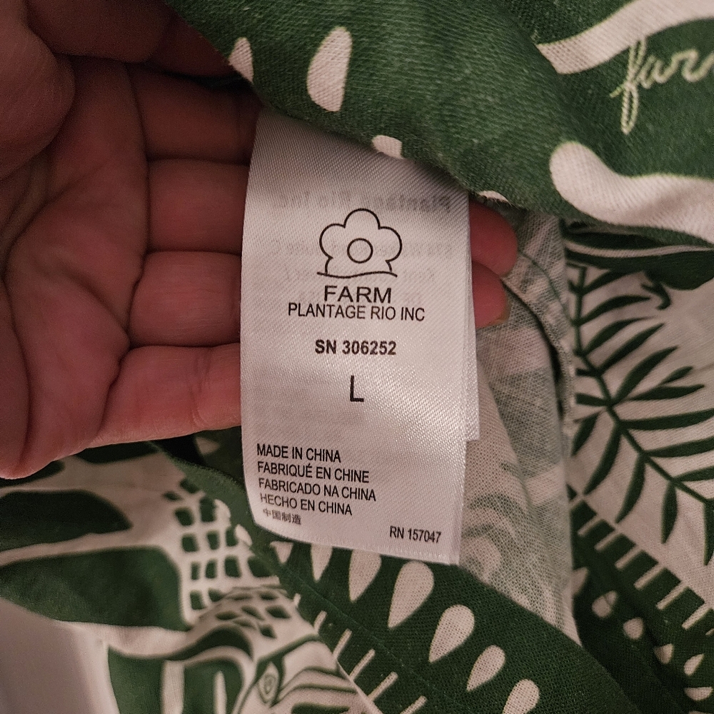 Farm Rios Size L green Romper - Picture 5 of 6